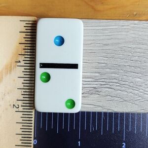 1:2 Replacement Dominoes Large Dot Shiny Color 2x1x⅜  $1 Each in a Bundle
